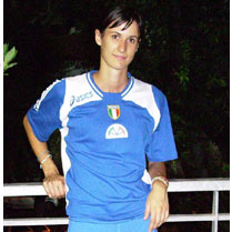 Elena Ricci in maglia azzurra